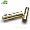Custom cnc machining gold plated brass electronic cigarette tube sleeve